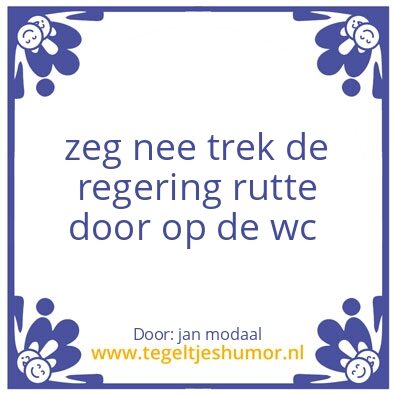 Tegeltje: Rutte
