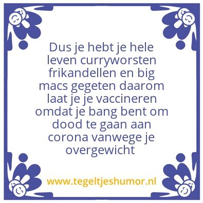 Tegeltje: Overgewicht