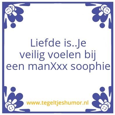 Tegeltje: Liefde is
