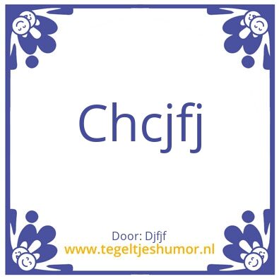 Tegeltje: Dncnfn