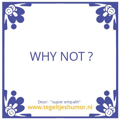 Tegeltje: “super empath”