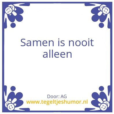 Tegeltje: SAmen