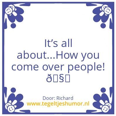 Tegeltje: Jeffreyâ€™s wisdoms