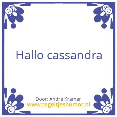 Tegeltje: Zaliggg