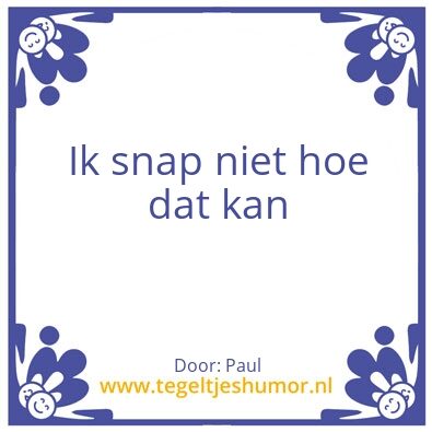 Tegeltje: Paul tegeltje