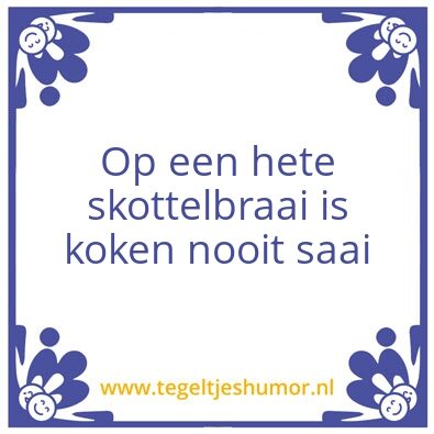 Tegeltje: Skottel