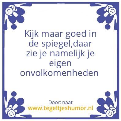 Tegeltje: wat je zaait