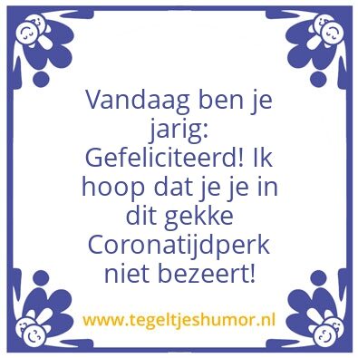Tegeltje: Gefeliciteerd