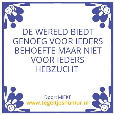 Tegeltje: mooie