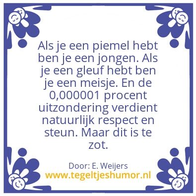 Tegeltje: tegel