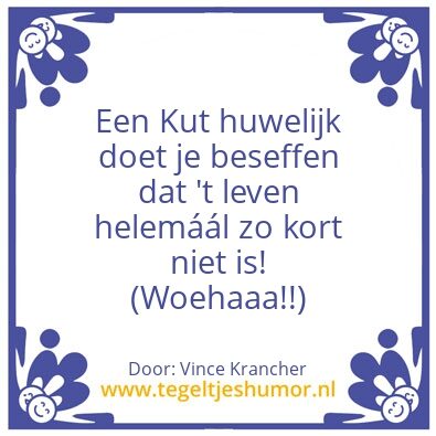 Tegeltje: Levenswijsheid