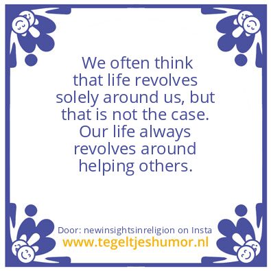 Tegeltje: In my experience..