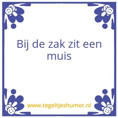 Tegeltje: Muis