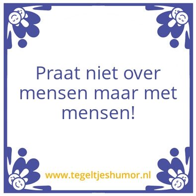 Tegeltje: feedback geven