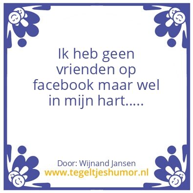 Tegeltje: facebook
