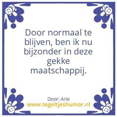 Tegeltje: Normaal