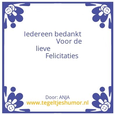 Tegeltje: Verjaardag