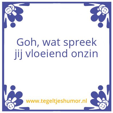 Tegeltje: Tegel