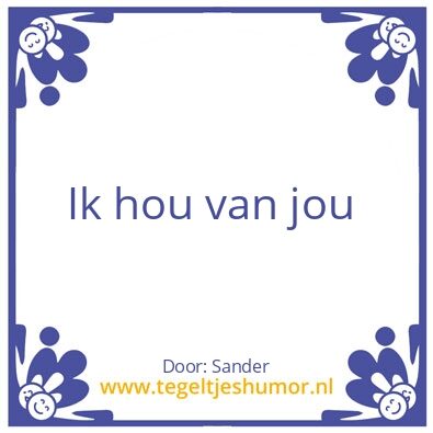 Tegeltje: Liefde