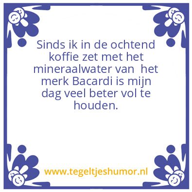 Tegeltje: Bacardi