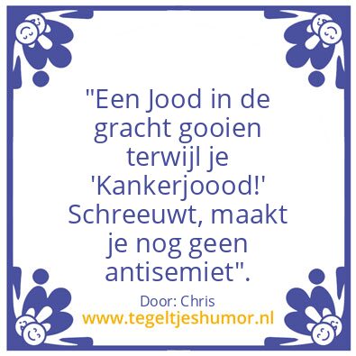 Tegeltje: Wijsheid op klompen