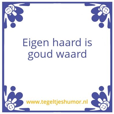 Tegeltje: haard