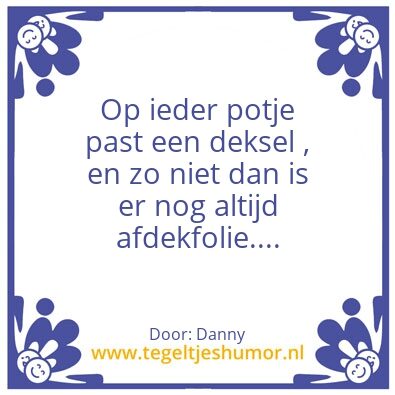 Tegeltje: Tegel