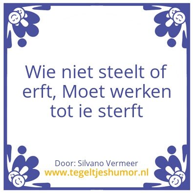 Tegeltje: Wijze woorden van Vermeer