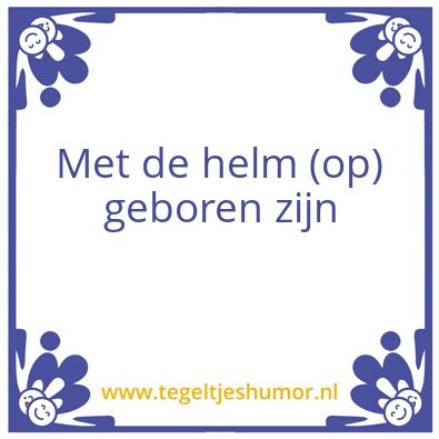 Tegeltje: Helm