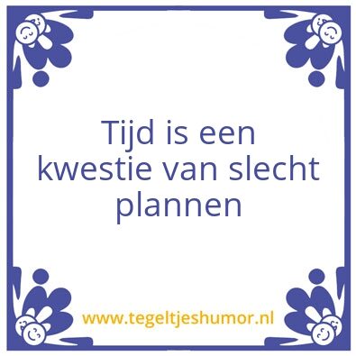 Tegeltje: Tijd
