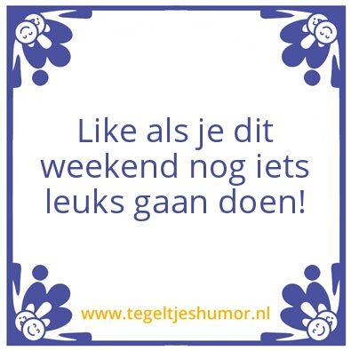 Tegeltje: Like
