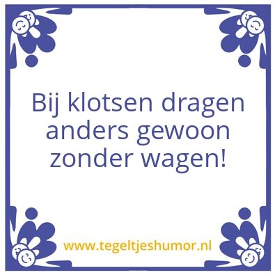 Tegeltje: BH dilemma