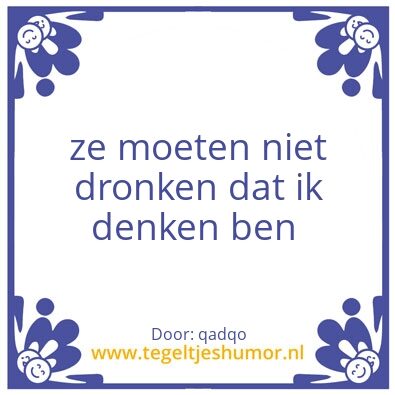 Tegeltje: humor