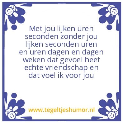 Tegeltje: Vriendschap