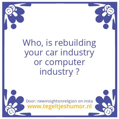 Tegeltje: You did not got sucked in ..
