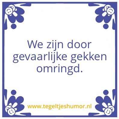 Tegeltje: Another day at the office