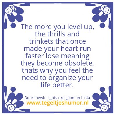 Tegeltje: level up