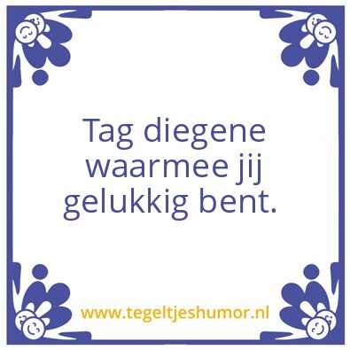 Tegeltje: Geluk