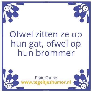 Tegeltje: Carine