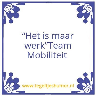 Tegeltje: Wek