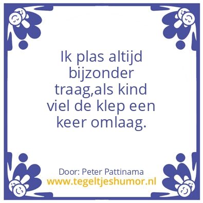 Tegeltje: Plassen