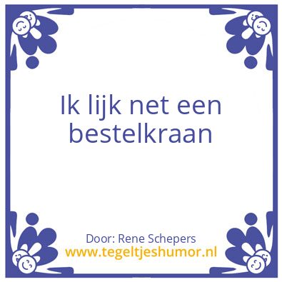 Tegeltje: Rene