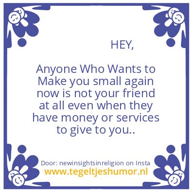 Tegeltje: This Is Your Calling Too.