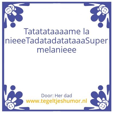 Tegeltje: Super Daughter