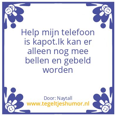 Tegeltje: Smartphone