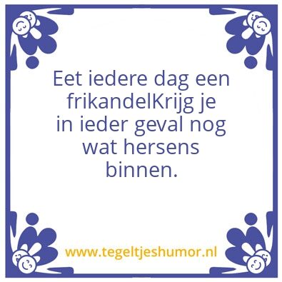 Tegeltje: Frikandel