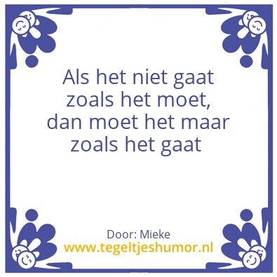 Tegeltje: Tegeltje