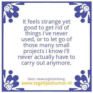 Tegeltje: strange yet good