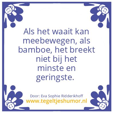 Tegeltje: Planning