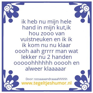Tegeltje: ooh